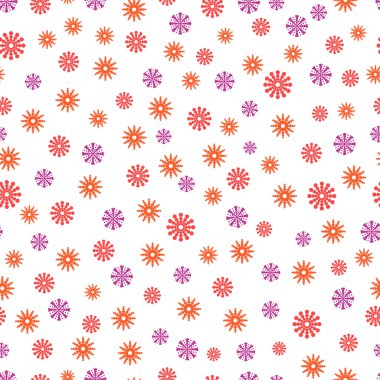 Çiçek kar tanesi seamless modeli