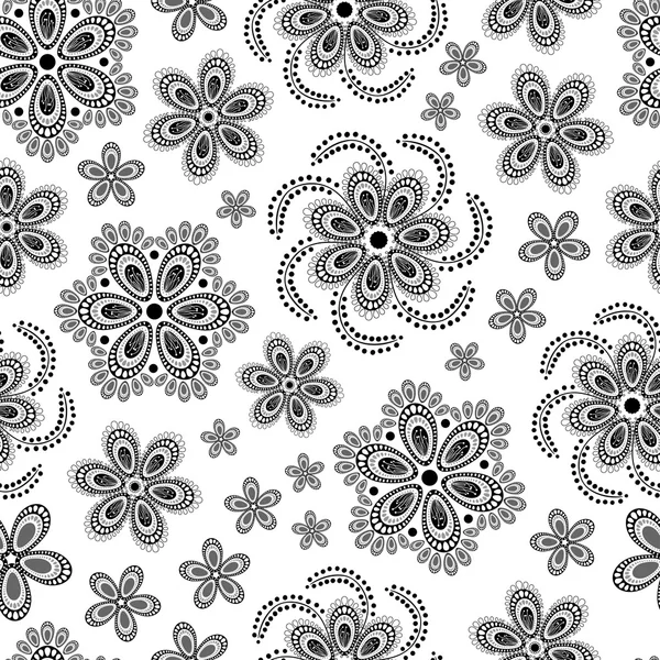 Ornate floral seamless texture — Stock Vector