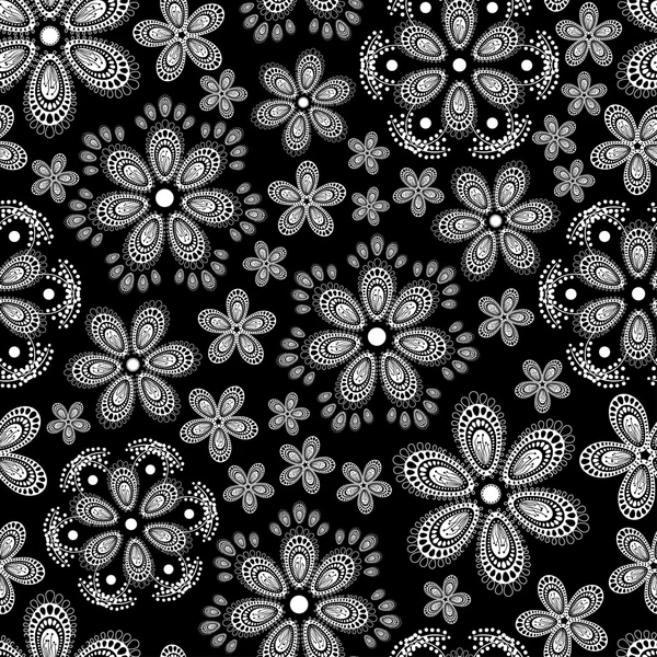 Ornate floral seamless texture — Stock Vector