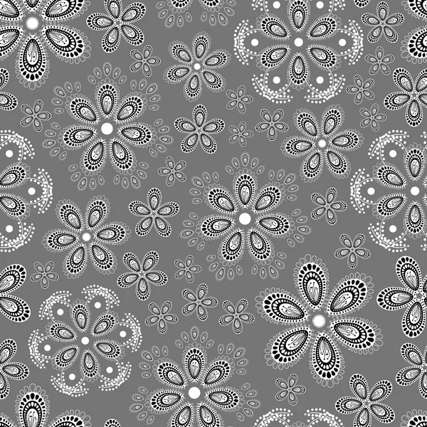 Ornate floral seamless texture — Stock Vector