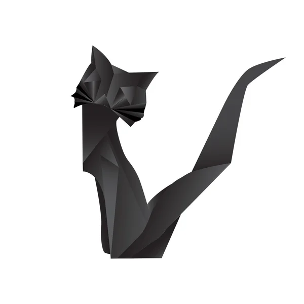 Origami kočka — Stockový vektor
