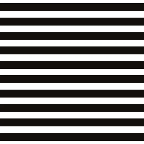 Striped seamless pattern with horizontal line. Black and white — Stock Vector