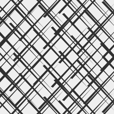 Siyah ve beyaz geometrik desen, soyut arkaplan, vektör. Soyut monokrom dokusu.