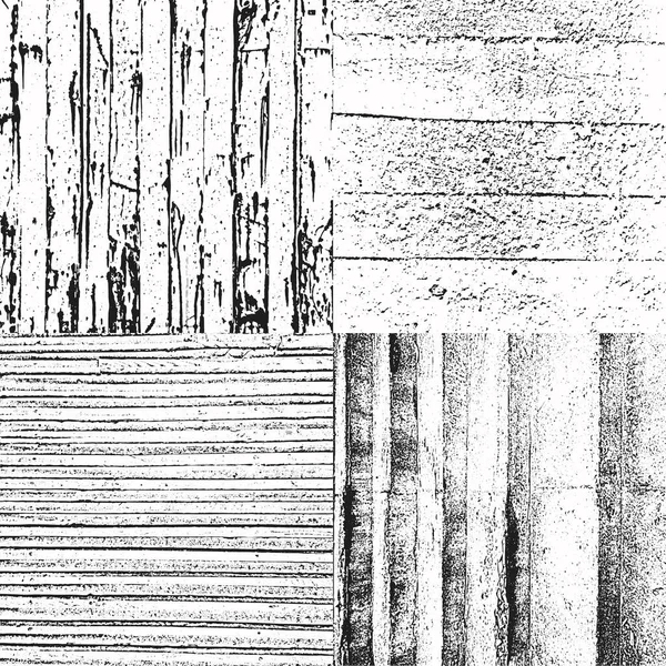 Texture Grunge Sertie Noir Blanc Fond Texturé Modèle Vectoriel Texture — Image vectorielle