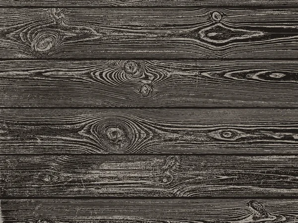 Wood Grunge Texture Natural Dark Wooden Background Vector Template Grunge — Stockvektor