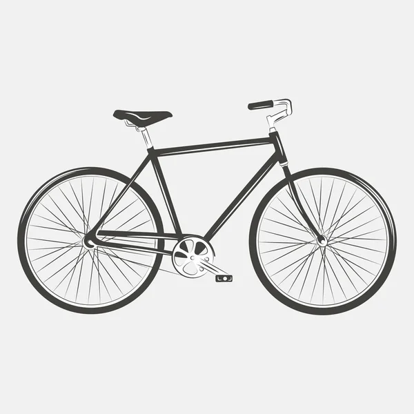 Sílhueta Bicicleta Bicicleta Ilustração Vetorial — Vetor de Stock