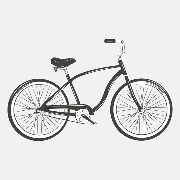 Sílhueta Bicicleta Bicicleta Ilustração Vetorial — Vetor de Stock