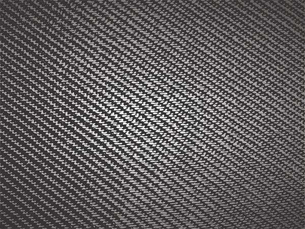 Textiel Grunge Textuur Zwart Wit Vectorsjabloon Carbon Vector Achtergrond — Stockvector