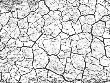 Siyah ve beyaz arkaplan vektörü, yıkıcı elementler ve çizikler içeren grunge dokusu .