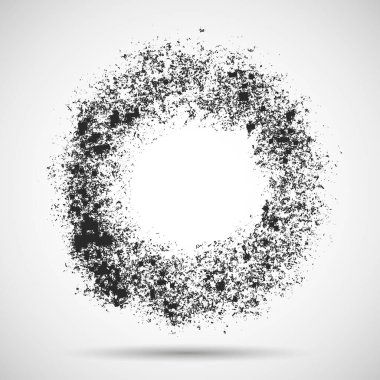 Mesajsız vektör damgası. Kara Damga. Grunge Lastik Doku .