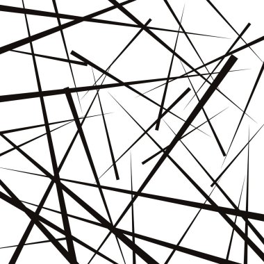 Siyah ve beyaz geometrik desen, soyut arkaplan, vektör. Soyut monokrom dokusu.