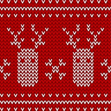 sorunsuz kırmızı ve beyaz örme arka plan