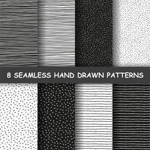 Seamless hand drawn pattern. — Stock Vector