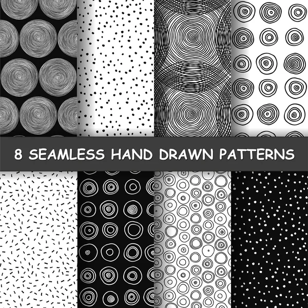 Seamless hand drawn pattern. — Stock Vector
