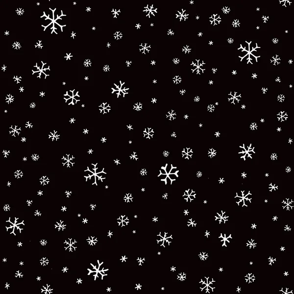 Hand drawn winter pattern — Stock Vector