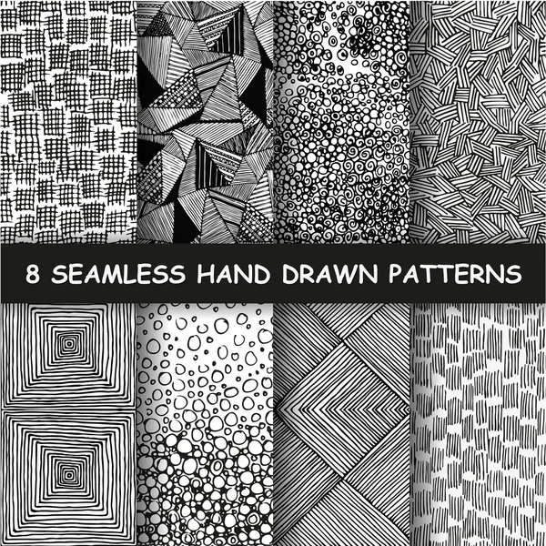 Seamless hand drawn pattern. — Stock Vector