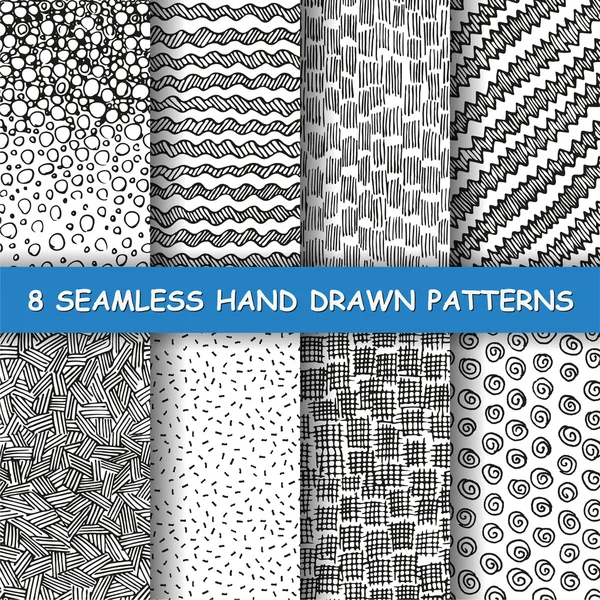 Seamless hand drawn pattern. — Stock Vector