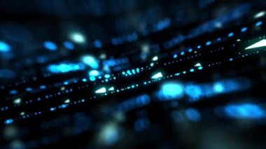 Fütüristik akış geçmişi. Dijital veri akışı. Yaratıcı soyut arka plan. Nakil dokusu konsepti. Kusursuz döngü.