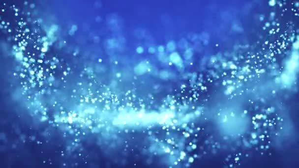 Soyut Odaklanmış Parçacık Arkaplanı — Stok video