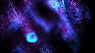 4K Soyut Odaklanmış Parçacık Arkaplanı