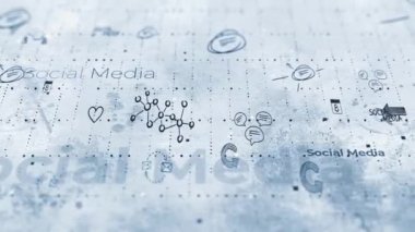 4K Sosyal medya arkaplan döngüsü