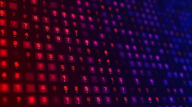 4K Dijital Kodlama ve Veri Arkaplanı (Döngüsel)