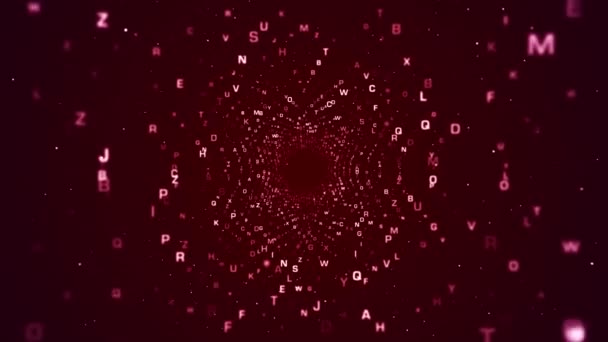 Fondo Del Túnel Binario Abstracto Loopable — Vídeo de stock