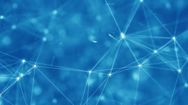 4K Soyut Teknoloji Ağ Arkaplanı (döngüsel)