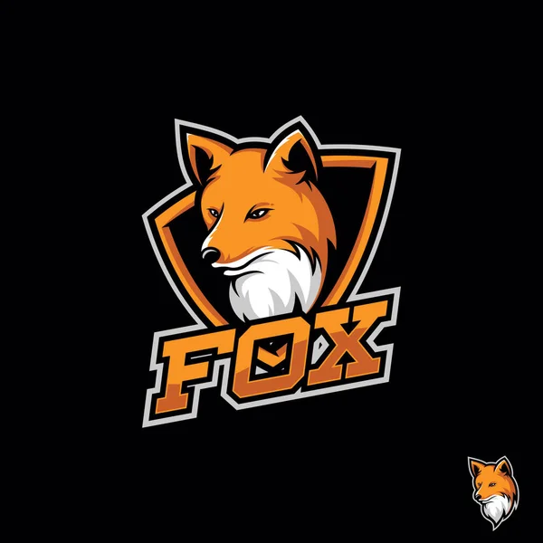 Fox Head Mascotas Logo Vector Eps — Vector de stock