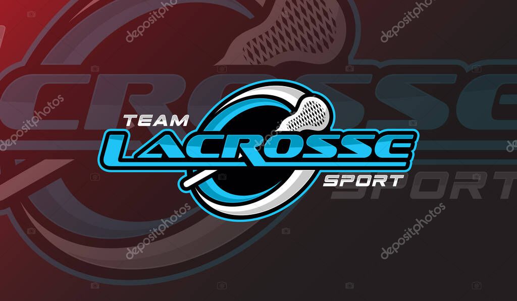 Lacrosse Logo sport  team logo  league  tournament  emblem design