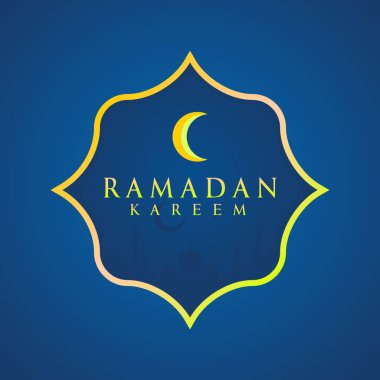 Ramazan Kareem Bayramının İslami arkaplan tasarımı