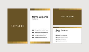 Modern ve profesyonel kartvizit tasarım şablonu