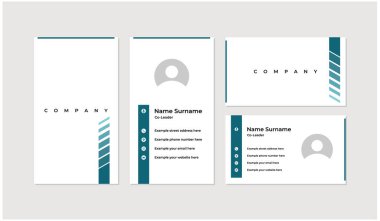 Modern ve profesyonel kartvizit tasarım şablonu