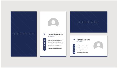 Modern ve profesyonel kartvizit tasarım şablonu
