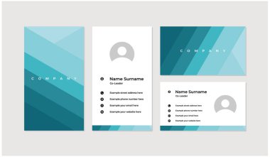 Modern ve profesyonel kartvizit tasarım şablonu