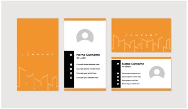Modern ve profesyonel kartvizit tasarım şablonu