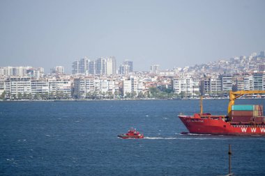 İzmir limanından ayrılan gemiye 22 Temmuz 2021 İzmir Türkiye Bayraktar adı verildi