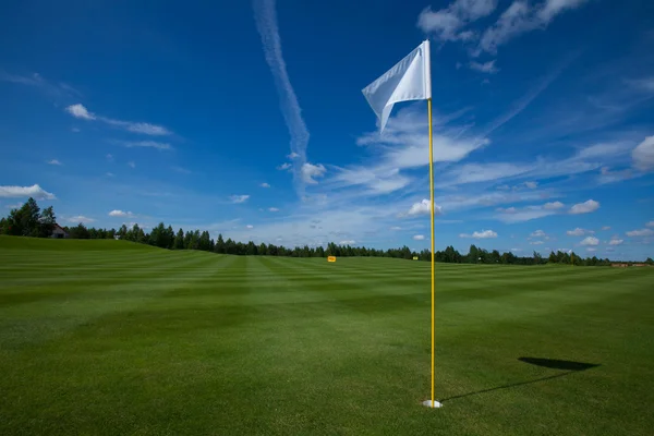 Прапор гольфу активне дозвілля — стокове фото