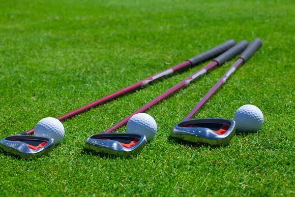 Golf Ball and Irons — Stock Photo, Image