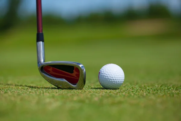 Golf Ball and Iron — Stock Photo, Image