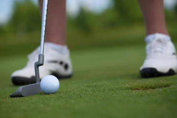 Golfer In te onttrekken — Stockfoto