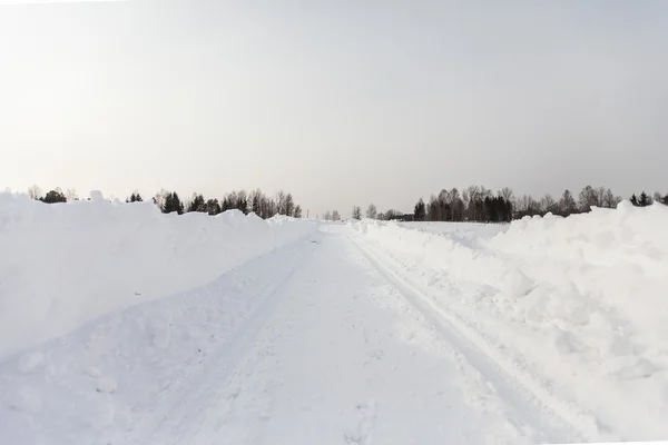 Camino de invierno —  Fotos de Stock