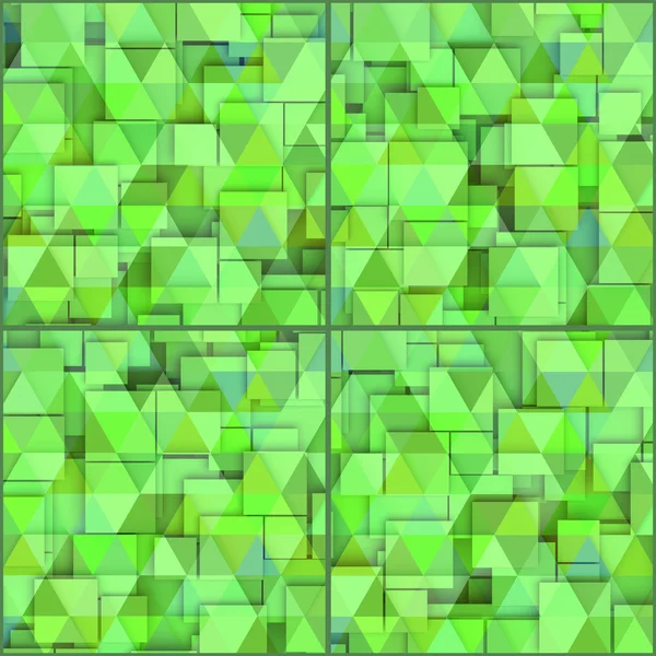 Streszczenie geometryczny kształt z zielonej kostki — Zdjęcie stockowe
