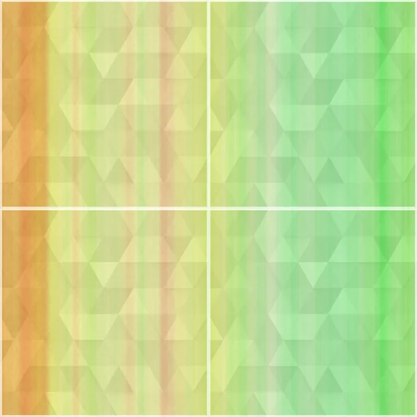 抽象的なカラフルな緑と黄色の幾何学的な背景 — ストック写真