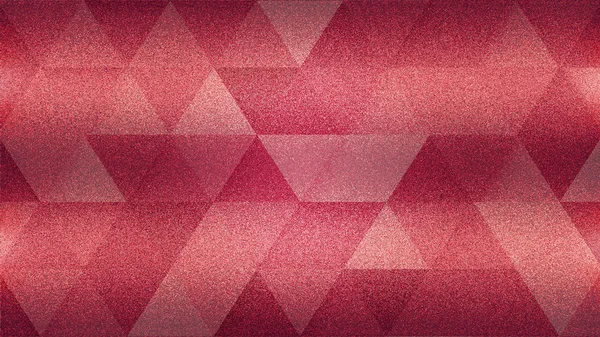 Κοκκώδη φόντο με σχήματα αφηρημένης κόκκινο και ροζ τρίγωνο. — Φωτογραφία Αρχείου