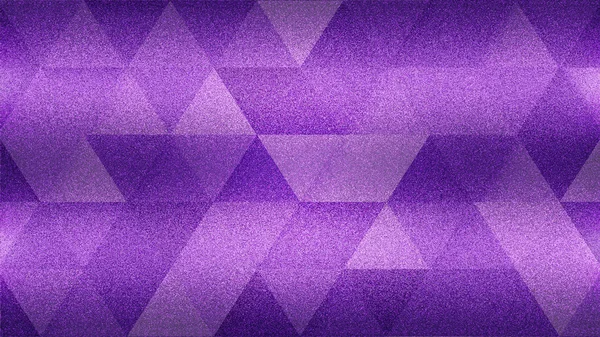 Grainy background with abstract violet and purple triangle shapes. — Stock Photo, Image