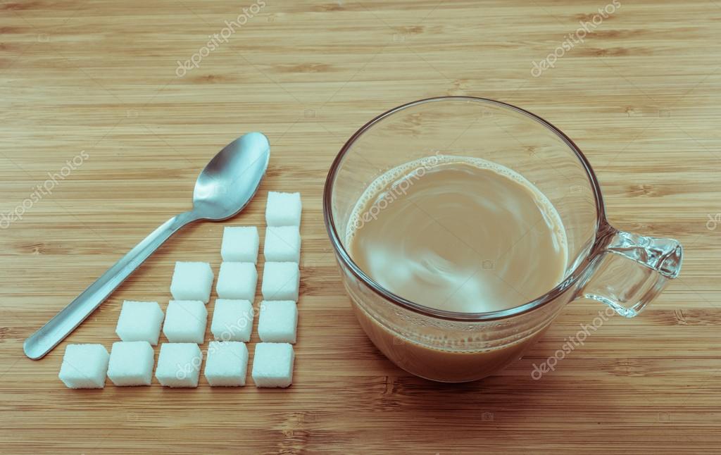 calorias taza de cafe con azucar