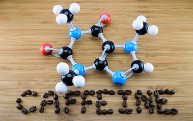 Caffeine molecule clipart
