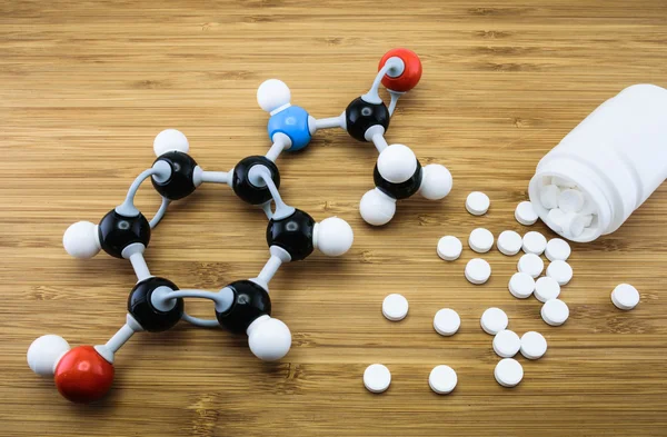 Parasetamol moleküler yapısı