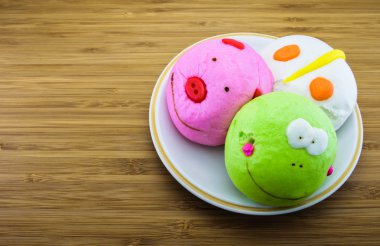 Süslü Çince buğulanmış buns